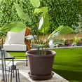 thumbnail image 5 of The HC Companies Classic 21" Plastic Round Plant Pot Saucer, Brown (6 Pack), 5 of 12