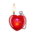 thumbnail image 2 of Rewenti Windproof Refillable Love Inflatable Lighter Keychain Pink Butane Open Flame Lighters for Key Chain Pendant Kitchen Candles, 2 of 5