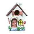 thumbnail image 1 of Casa colgante para pájaros, decoración exterior para jardín, casita decorativa de resina rústica para pájaros, caseta para cercas, patios y, 1 of 7