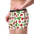 thumbnail image 2 of Yiaed Strawberry Print Men's Soft Cotton Boxer Shorts Breathable Boxers Underwear Moisture-Wicking Underwear Stretch Boxer Briefs for Man-Small, 2 of 5