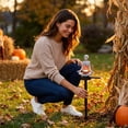 thumbnail image 7 of Tuvgenk Pumpkin, Skeleton solar garden lights outdoor Dusk till Dawn Walkway Light LED Resin Multicolor decorative garden stakes lights, 7 of 7