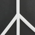 thumbnail image 4 of Bouclair White & Black Peace Sign Neon Light Up Wall Art, 4 of 5