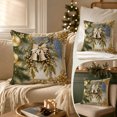 thumbnail image 6 of Zznnkj Christmas Throw Pillow Covers, 18 x 18 Inch, Soft Comfortable Linen Pillowcases for Sofa Bedroom Couch Winter Holiday Party Home Decor, 6 of 7