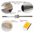 thumbnail image 4 of Goozegg 40 inch LED Bathroom Vanity Lights over Mirror, 3CCT Modern Vanity Lighting Fixtures, 30 Watt, Nickel, 4 of 8
