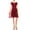 Burgundy, variant on Women's Floral Lace Dress Short Sleeve Party Dress