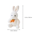thumbnail image 4 of KAKOWELY Muñeco de conejo de peluche, juguete de conejo decorativo, muñeco de conejo esponjoso, juguete de peluche, 4 of 5