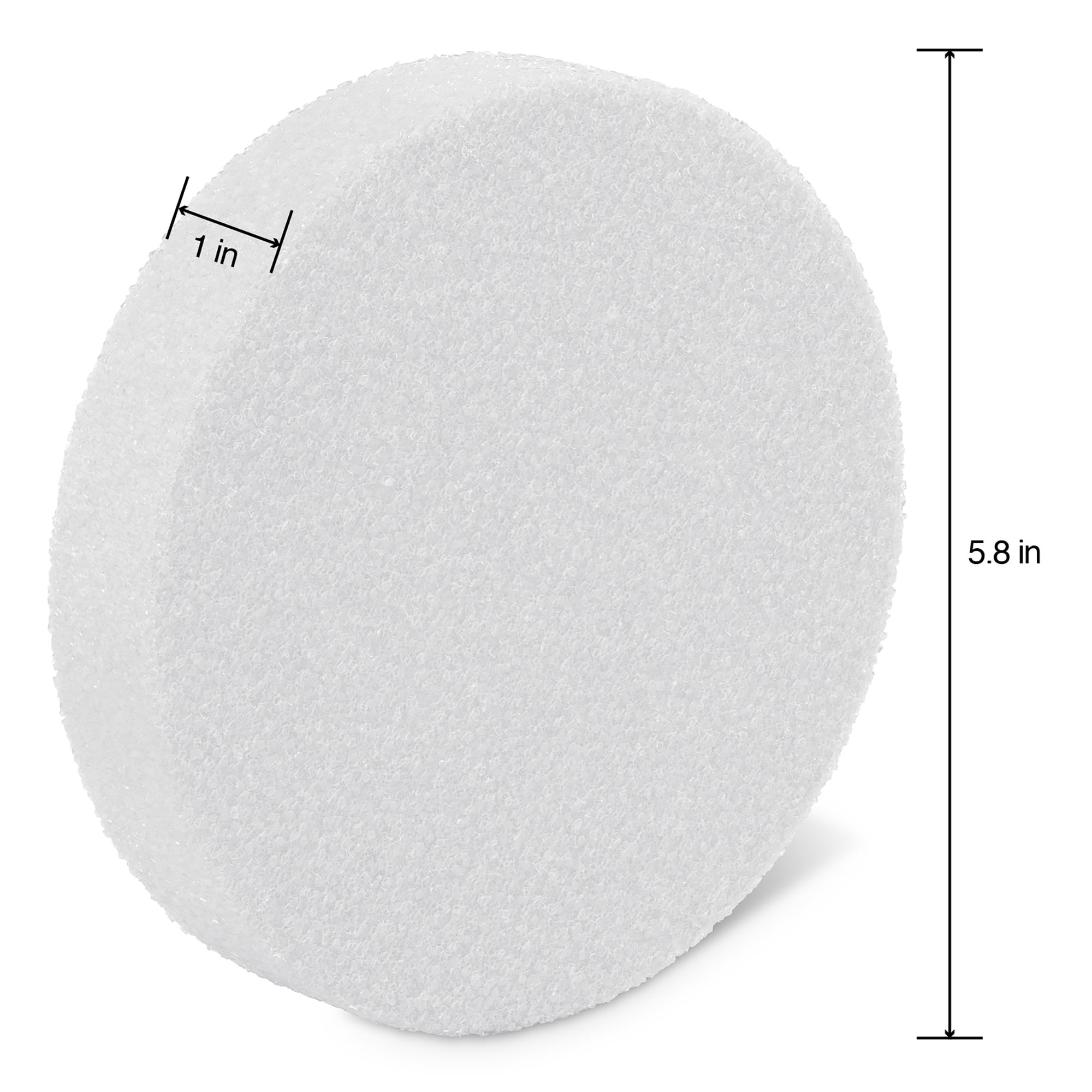 FloraCraft CraftFōM Disc 1 Inch x 5.8 Inch White