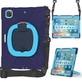 thumbnail image 4 of Funda a juego para iPad Pro de 12,9 pulgadas (2020) con correa para el hombro, soporte de anilla ajustable grande, portalápices y protección contra golpes., 4 of 5