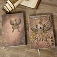 thumbnail image 5 of Herrnalise Embossed Leather Journal Writing Notebook - Antique Handmade Leather Daily Notepad Sketchbook, Travel Diary & Notebooks to Write in, Phoenix Gift For Men & Women, 5 of 5