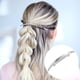 thumbnail image 4 of Hinzic-pasador de pelo plateado de 4 pulgadas, Clip de pelo grande de Metal francés para boda, graduación, accesorios elegantes para el cabello para mujer, pelo largo y grueso, 4 of 5
