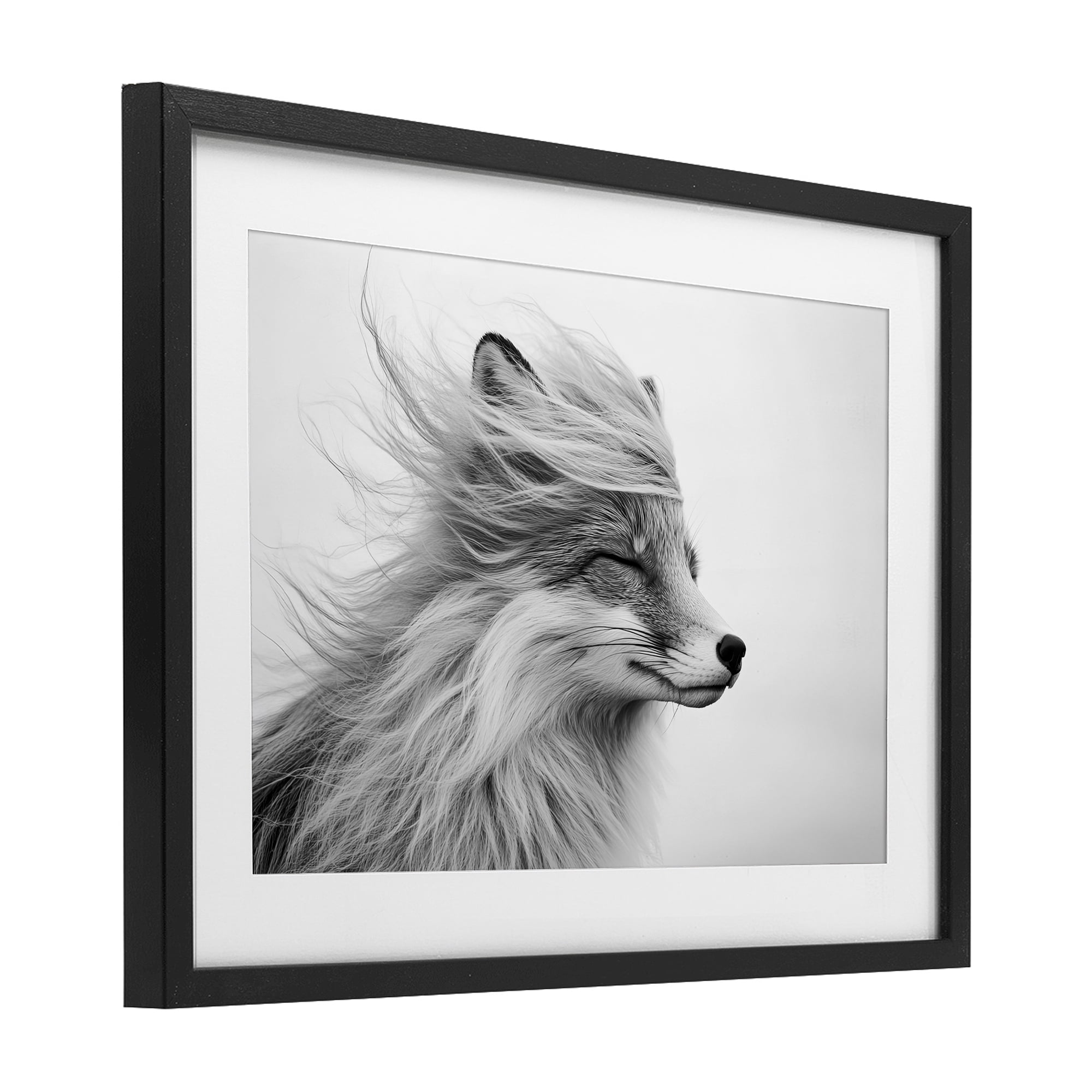 Stupell Industries Easy Breezy Fox Black Framed Print Under Glass, design by Tina LeCour
