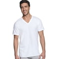 thumbnail image 2 of Mens 5 Pack Classics White V-Neck Tee 043935552589, 2 of 2