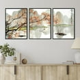 thumbnail image 2 of Japanese Scenery Art Floral Print Ink Painting Boat Bird Canvas Posters Asian Decor Japanese Wall Art for Living Room Bedroom Decoration, 2 of 6