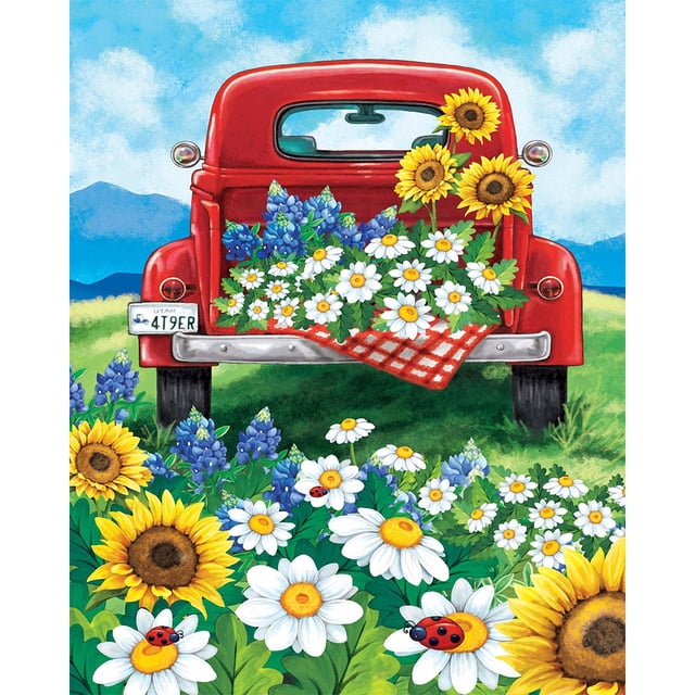Wdftyju Diamante pintura DIY coche rojo completo taladro redondo imagen de diamantes de imitación Wdftyju 5ca7wk0dh9rs2dd8