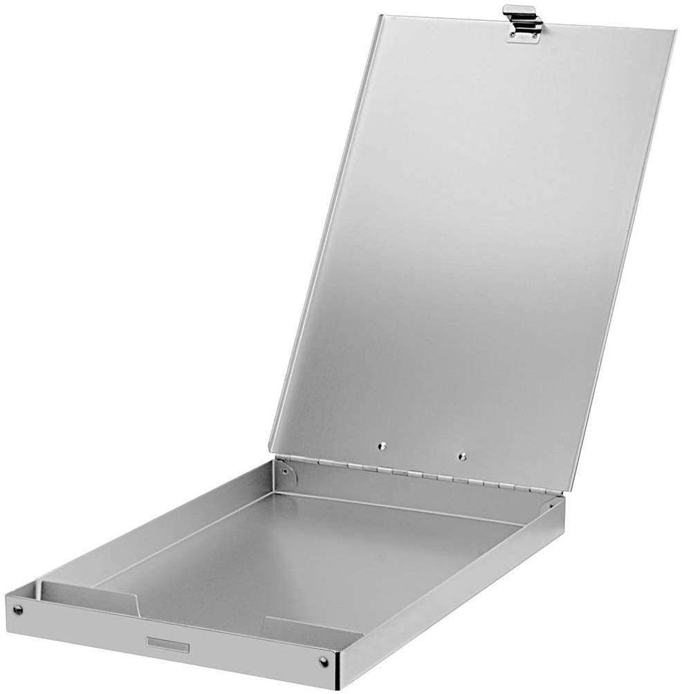 Recycled Aluminum Storage Clipboard  Box Form Holder Suitable For School Office Jobsite Or Staff 9.25 X 13.78 Inches