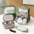 thumbnail image 4 of Portable Mini Heated Lunch Box - Personal Electric Food Warmer for Desk, Office, Travel, & Dorm, No Water Needed, Adjustable Heat & Keep Warm, 4 of 9