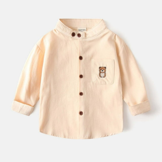 Cowsor Chemise à Manches Longues pour Garçons pour Toutes les Saisons