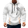 thumbnail image 2 of Quarter Zip Hoodies Men Quicking Dry Sweatshirt Jackets Lightweight Long Sleeve Zipped Hoody Tops Sweater Men's Sports Hooded Coat with Pocket Comfortable Pullover, 2 of 4