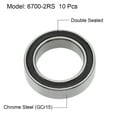 thumbnail image 2 of 6700-2RS Deep Groove Ball Bearings Z2 10mmx15mmx4mm Double Sealed Chrome Steel 10pcs, 2 of 4