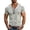 A1-Light Gray106, variant on XIAONU Men Stripe Print T Shirt Short Sleeve V Neck Slim Fit Everyday Wear Top
