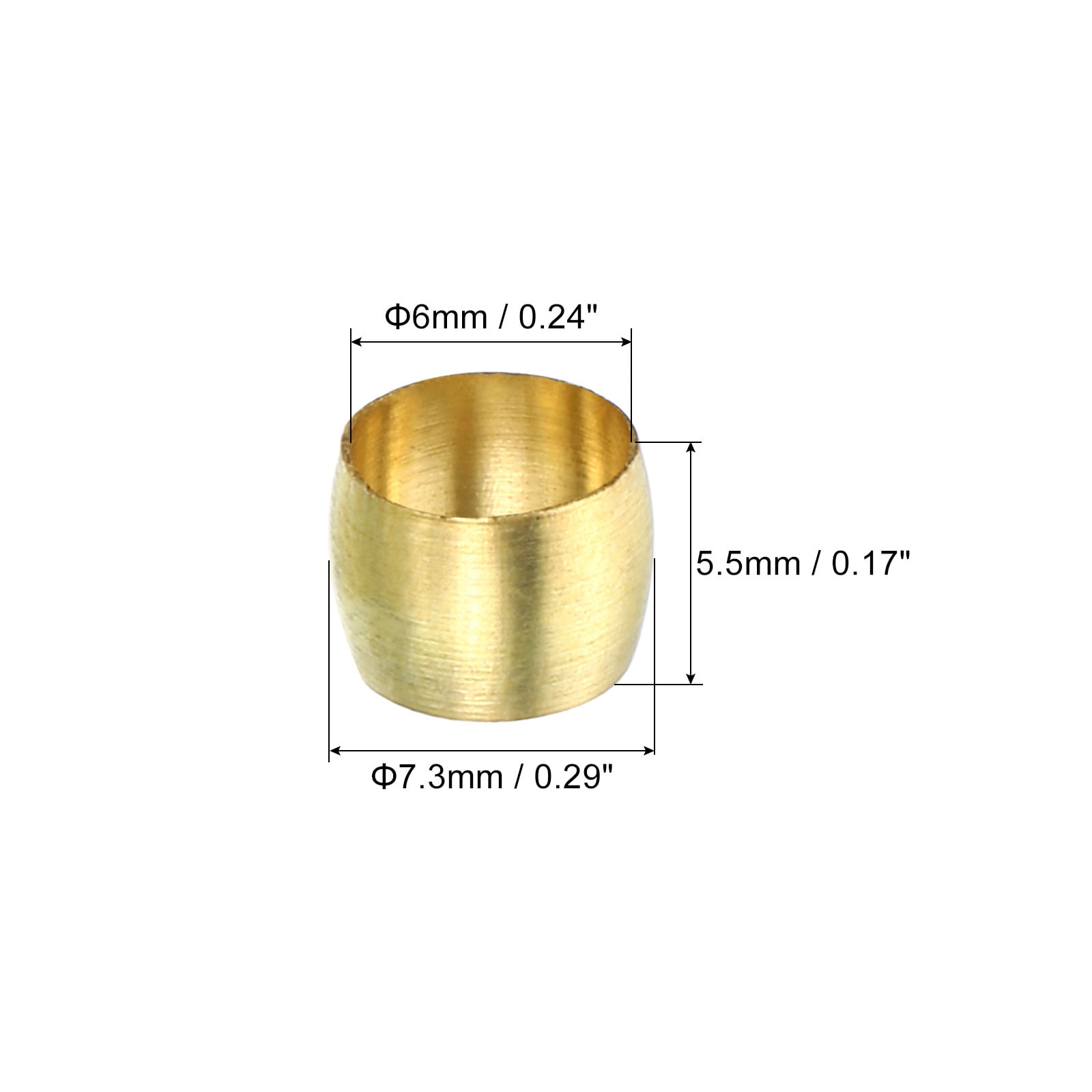 BRASS FERRULE - Brass Ferrule 90gm Size 1/2x6mm Wholesaler from