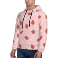 thumbnail image 3 of Cauagu Hand Drawn Strawberry for Men's Pullover Hooded Sweatshirt Athletic Casual Hoodie Aautumn Hoodie Sweatshirt for Men Pullover Casual Hooded Sweatshirt-XX-Large, 3 of 7