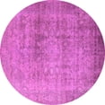 thumbnail image 1 of Ahgly Company Indoor Round Oriental Pink Industrial Area Rugs, 3' Round, 1 of 4