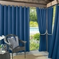thumbnail image 2 of Sun Zero Sailor Indoor/Outdoor UV Protectant Room Darkening Grommet Curtain Panel, 2 of 2
