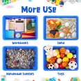 thumbnail image 4 of 10 Pcs Flat Storage Organizer Tray Bin Letter Size Paper Tray for Classroom Plastic Stackable File Organizer for School Office Teacher Book Organization（ Blue, 13.78 x 9.84 x 3.15 Inch）, 4 of 13