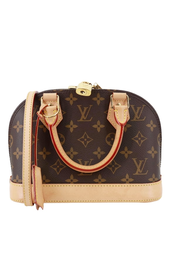 Pre-Owned Louis Vuitton Alma BB Monogram Canvas Crossbody Bag Brown