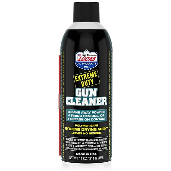 Lucas Oil Multi Purpose Lubricant 10905 Extreme Duty; Use To Clean Powder Residue/Grease/Oil From Firearms And Barrels; 11 Ounce Aerosol Can; Single