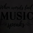 thumbnail image 3 of CafePress - When Words Fail Music Speaks Men's Classic T Shirt - Men's Fitted T-Shirt, 3 of 4