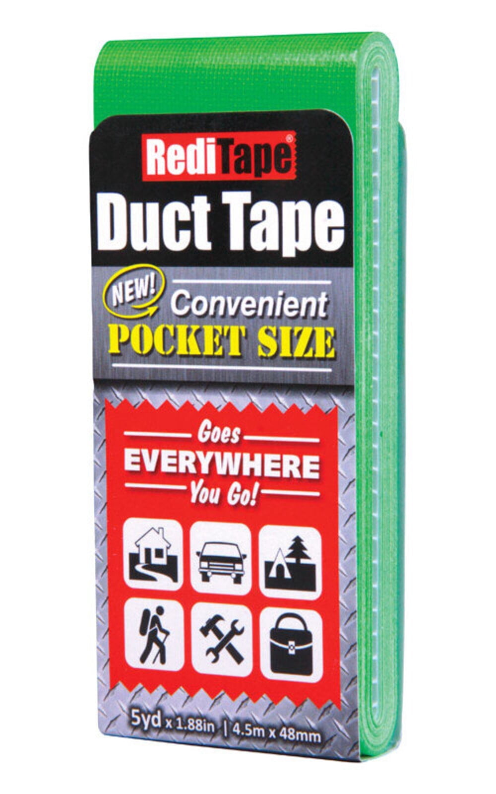 DUCT TAPE PCKT LMGRN 5YD (Pack of 10)