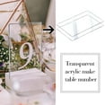 thumbnail image 5 of 50Pcs Clear Acrylic Place Cards Acrylic Name Cards Table Number Card Blank Seating Chart Cards for Wedding DIY Banquet - Rectangular Style, 5 of 7