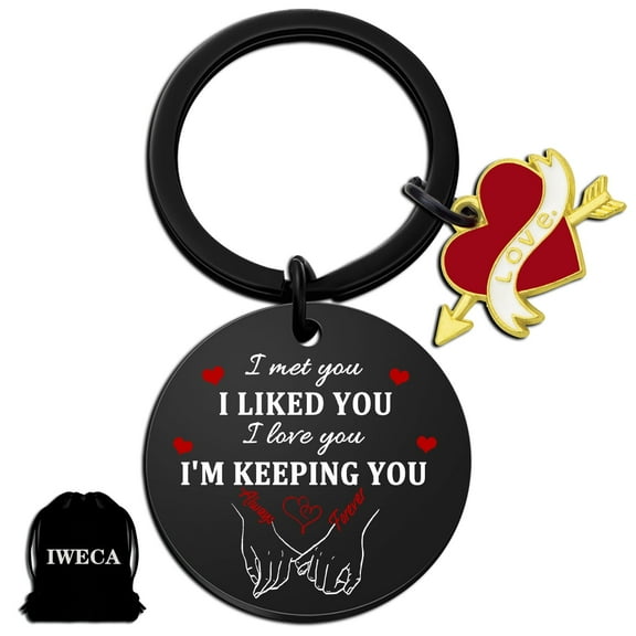 Gifts for Him Husband My Boyfriend Romantic Couples Gifts for Him Her 1 Year Anniversary Keyring Gifts for Girlfriend Boyfriend Husband Wife