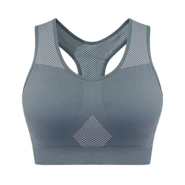 Yuyuzo Sports Bras for Women Full Support Racerback High Impact Breathable Workout Yoga Mesh Bras