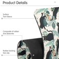 thumbnail image 4 of Yayeee Faucet Mat for Kitchen Sink 14.7" Diatomite Long Splash Guard Pad, Black Floral Cat Pattern, 2 Pack, 4 of 7