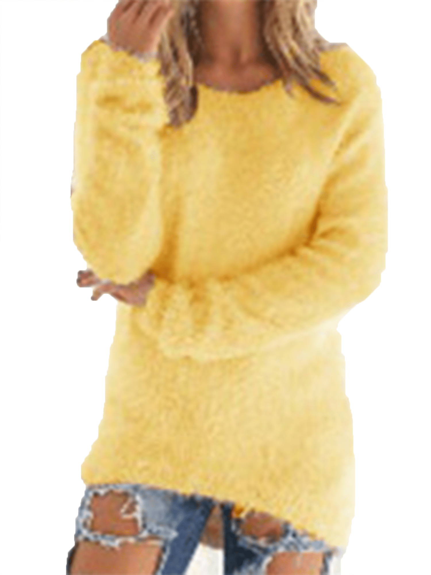 ZAFUL Women's V-Neck Stitching Sweater - Casual Loose Pullover Top For Spring & Fall - View #8