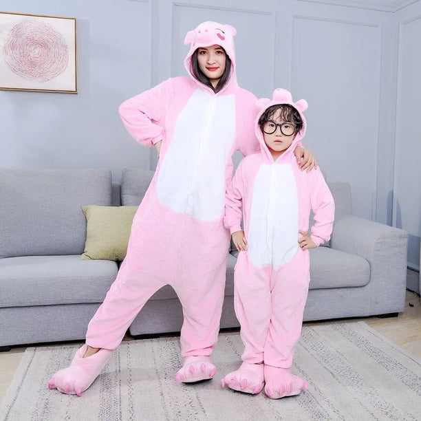Kigurumi-pijama de Pikachu para niños y niñas, ropa de dormir de franela, traje de punto de animales, Onesies de gato de invierno xuanjing unisex