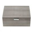 thumbnail image 4 of A&B Home Snake Print Decorative Rectangular Boxes with Metal Handles - Set of 2 - Silver Finish, 4 of 6