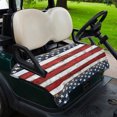 thumbnail image 2 of Golf Cart Seat Covers for 2 Seater,4th of July Microfiber Cart Seat Towel Blanket,Independence Day Blue Star Red Stripe Absorbent Breathable Non Slip Bench Seats Protector for Golf Course 51"x31", 2 of 9