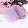 thumbnail image 4 of Flmtop Rainbow Glitter Tulle Roll for Table Runner Chair Sash Bow DIY Sewing Craft Dark Color, 4 of 8