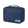 thumbnail image 1 of Waterproof Data Cable Storage Bags Travel Gadget Wires Organizer Zipper Pouch (Black), 1 of 6
