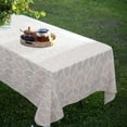 thumbnail image 3 of Outdoor Tablecloth with Umbrella Hole, Spring & Summer Outdoor Tablecloth, Fabric Spill Proof and Waterproof with Zipper Floral Tablecloth for Spring/Summer/Party/Picnic Rectangle 60 x 84 in, 3 of 6