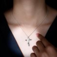thumbnail image 4 of Rosec Jewels Lab Grown Diamond Cross Pendant for Women (Ef-Vs Grade) - Wavy Cross Necklace with Chain - Ready to Gift for Christmas, 18K White Gold, 4 of 8