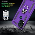 thumbnail image 6 of Compatible for Moto G Stylus 5G 2021 Case with HD Screen Protector,  Military-Grade Protective Phone Case with Magnetic Kickstand Ring for Motorola Moto G Stylus 5G Purple, 6 of 7