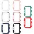 thumbnail image 1 of 8 Pack Étui Mat Compatible avec Apple Watch 44mm SE Series 6/ 5/ 4, Cadre Pare-Chocs Rigide PC [Sans Protecteur d'Écran] Étui Antichoc Accessoires de Protection Tout Autour iWatch, 1 of 5