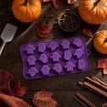 thumbnail image 3 of 2026 New Halloween Chocolate Silicone Molds, 15 Cavities Ghost Shaped Non‑Stick Candy Making Tray, Baking Mold for DIY Chocolate, Fondant, Candy, Cake Topper, for Halloween Holiday Baking Projects, 3 of 3