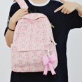 thumbnail image 5 of Versatile Lightweight Bowknot Patchwork Backpack for Students Casual Daily Carry, 5 of 9