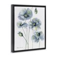 thumbnail image 2 of Stupell Industries Contemporary Modern Blue Layered Flower Buds Black Floating Frame Canvas Art, 17 x 21, by Stephanie Workman Marrott, 2 of 7